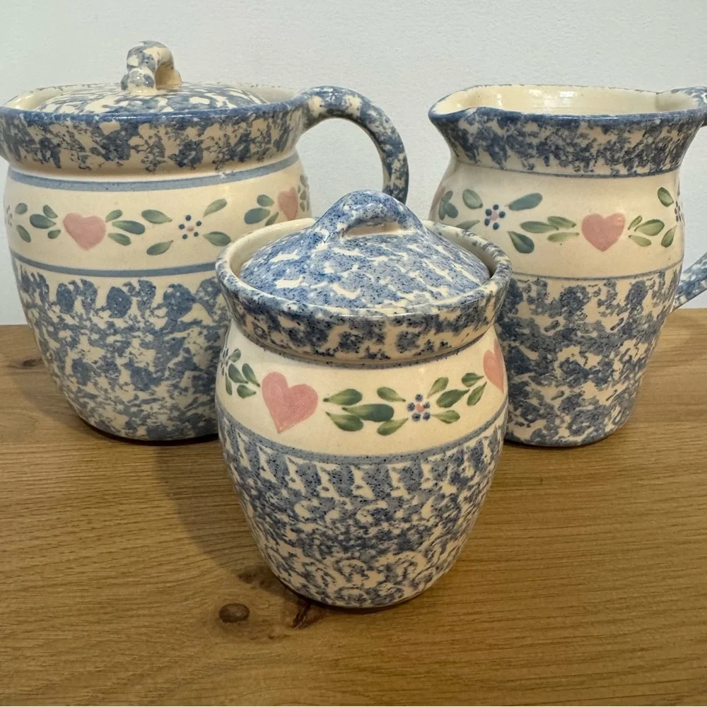 Vintage East Texas Pottery 90’s Mom Brown Kitchen Aesthetic Ceramic Set
